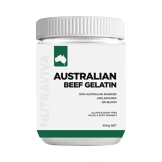 Nutraviva Australian Beef Gelatin 400g - Fresh Bloom Skin - Premium Skincare Solutions for Nourished, Hydrated, and Radiant Skin Every Day
