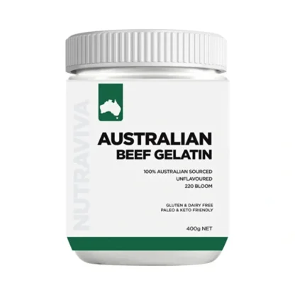 Nutraviva Australian Beef Gelatin 400g - Fresh Bloom Skin - Premium Skincare Solutions for Nourished, Hydrated, and Radiant Skin Every Day