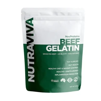 Nutraviva Beef Gelatin (Grass Fed) 450g - Fresh Bloom Skin - Premium Skincare Solutions for Nourished, Hydrated, and Radiant Skin Every Day