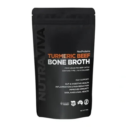 Nutraviva Bone Broth Turmeric Beef 100g - Fresh Bloom Skin - Premium Skincare Solutions for Nourished, Hydrated, and Radiant Skin Every Day
