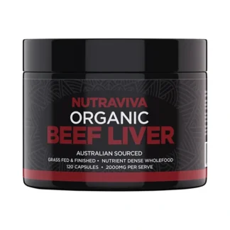 Nutraviva Organic Beef Liver 120c - Fresh Bloom Skin - Premium Skincare Solutions for Nourished, Hydrated, and Radiant Skin Every Day