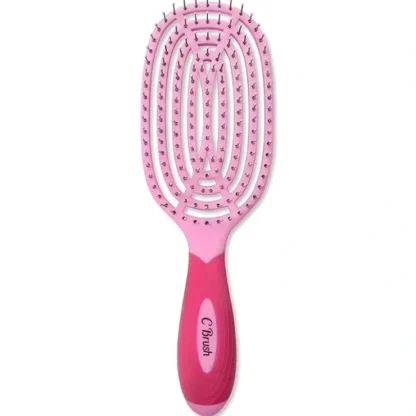 NuWay 4Hair Circular Venting Detangling C Brush - Pink by NuWay 4Hair for Unisex - 1 Pc Hair Brush - Fresh Bloom Skin - Premium Skincare Solutions for Nourished, Hydrated, and Radiant Skin Every Day