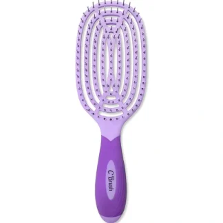 NuWay 4Hair Circular Venting Detangling C Brush - Purple by NuWay 4Hair for Unisex - 1 Pc Hair Brush - Fresh Bloom Skin - Premium Skincare Solutions for Nourished, Hydrated, and Radiant Skin Every Day