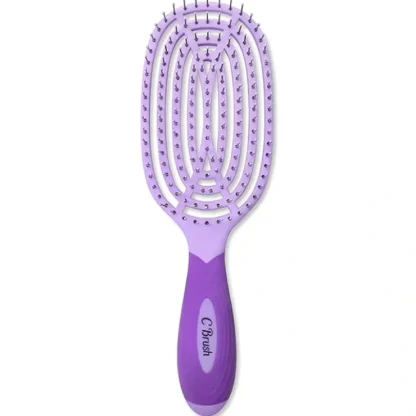 NuWay 4Hair Circular Venting Detangling C Brush - Purple by NuWay 4Hair for Unisex - 1 Pc Hair Brush - Fresh Bloom Skin - Premium Skincare Solutions for Nourished, Hydrated, and Radiant Skin Every Day