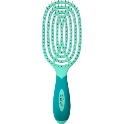NuWay 4Hair Circular Venting Detangling C Brush - Aqua by NuWay 4Hair for Unisex - 1 Pc Hair Brush - Fresh Bloom Skin - Premium Skincare Solutions for Nourished, Hydrated, and Radiant Skin Every Day