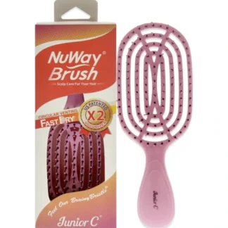 NuWay 4Hair Circular Venting Detangling Junior C Brush - Pink by NuWay 4Hair for Unisex - 1 Pc Hair Brush - Fresh Bloom Skin - Premium Skincare Solutions for Nourished, Hydrated, and Radiant Skin Every Day