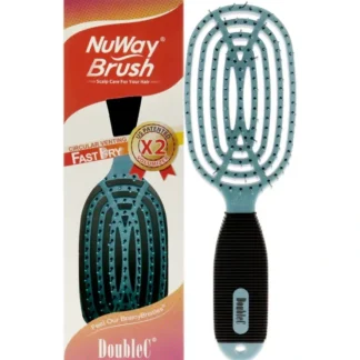 NuWay 4Hair Patented DoubleC Detangling Brush - Sky Blue by NuWay 4Hair for Unisex - 1 Pc Hair Brush - Fresh Bloom Skin - Premium Skincare Solutions for Nourished, Hydrated, and Radiant Skin Every Day