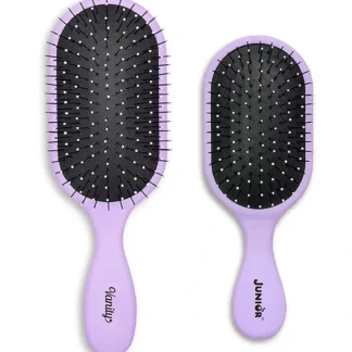 NuWay 4Hair Vanity And Junior Pro Brush Set - Purple by NuWay 4Hair for Unisex - 2 Pc Hair Brush - Fresh Bloom Skin - Premium Skincare Solutions for Nourished, Hydrated, and Radiant Skin Every Day