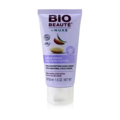 Nuxe Bio Beaute By Nuxe High-Nutrition Hand Cream With Natural Cold Cream (For Dry To Very Dry Hands) 50ml/1.5oz - Fresh Bloom Skin - Premium Skincare Solutions for Nourished, Hydrated, and Radiant Skin Every Day