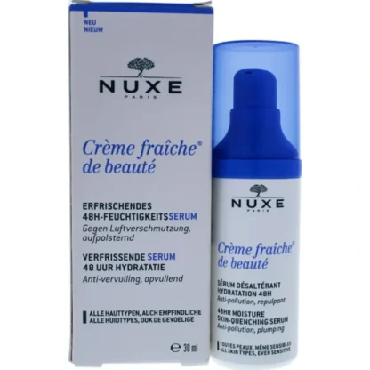 Nuxe Creme Fraiche de Beaute 48HR Moisture Skin-Quenching Serum by Nuxe for Unisex - 1 oz Serum - Fresh Bloom Skin - Premium Skincare Solutions for Nourished, Hydrated, and Radiant Skin Every Day