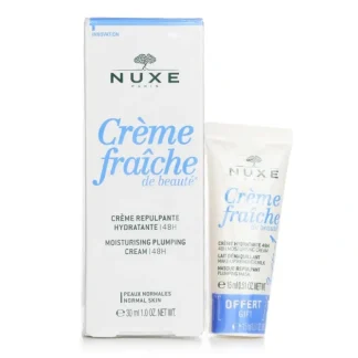 Nuxe Creme Fraiche De Beaute 48HR Moisturising Plumping Cream Gift Set (For Normal Skin) 30ml+15ml - Fresh Bloom Skin - Premium Skincare Solutions for Nourished, Hydrated, and Radiant Skin Every Day