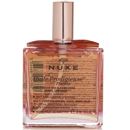 Nuxe Huile Prodigieuse Florale Multi-Purpose Dry Oil (Face, Body, Hair) 50ml/1.6oz - Fresh Bloom Skin - Premium Skincare Solutions for Nourished, Hydrated, and Radiant Skin Every Day