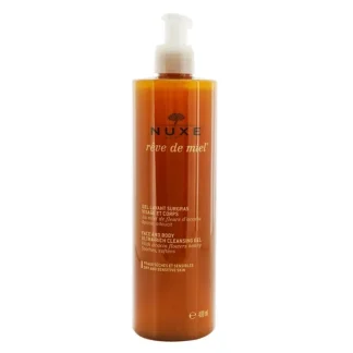 Nuxe Reve De Miel Face & Body Ultra-Rich Cleansing Gel (Dry & Sensitive Skin) 400ml/13.5oz - Fresh Bloom Skin - Premium Skincare Solutions for Nourished, Hydrated, and Radiant Skin Every Day