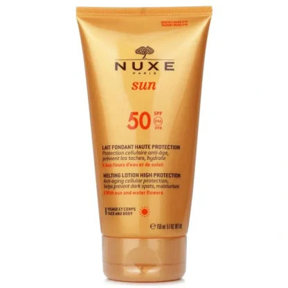 Nuxe Sun Melting Lotion High Protection SPF50 (For Face & Body) 150ml/5.1oz - Fresh Bloom Skin - Premium Skincare Solutions for Nourished, Hydrated, and Radiant Skin Every Day