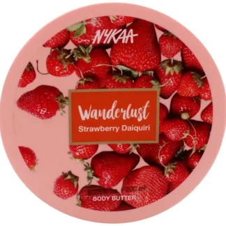 Nykaa Naturals Wanderlust Body Butter - Strawberry Daiquiri by Nykaa Naturals for Women - 6.76 oz Body Cream - Fresh Bloom Skin - Premium Skincare Solutions for Nourished, Hydrated, and Radiant Skin Every Day