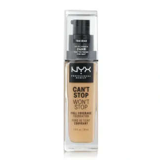 NYX Can't Stop Won't Stop Full Coverage Foundation - # True Beig 30ml/1oz - Fresh Bloom Skin - Premium Skincare Solutions for Nourished, Hydrated, and Radiant Skin Every Day