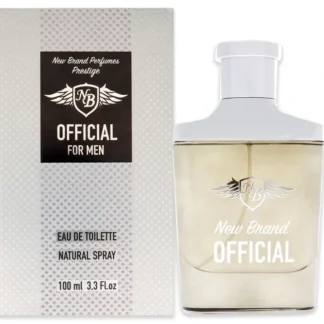 Official by New Brand for Men - 3.3 oz EDT Spray - Fresh Bloom Skin - Premium Skincare Solutions for Nourished, Hydrated, and Radiant Skin Every Day