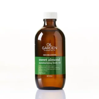 Oil Garden Sweet Almond Oil 200ml - Fresh Bloom Skin - Premium Skincare Solutions for Nourished, Hydrated, and Radiant Skin Every Day