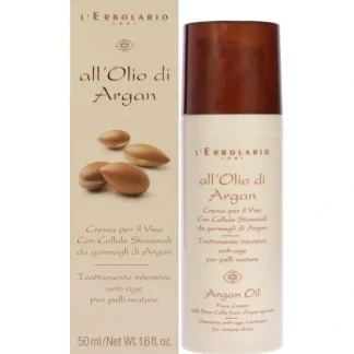 Oil Intensive Anti-Age Treatment - Argan by LErbolario for Women - 1.6 oz Cream - Fresh Bloom Skin - Premium Skincare Solutions for Nourished, Hydrated, and Radiant Skin Every Day