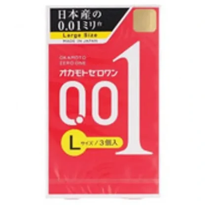 Okamoto Okamoto 0.01 Condom 3pcs L size Fixed Size - Fresh Bloom Skin - Premium Skincare Solutions for Nourished, Hydrated, and Radiant Skin Every Day
