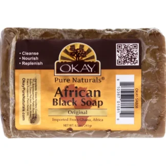 Okay African Black Original Soap by Okay for Unisex - 8.5 oz Soap - Fresh Bloom Skin - Premium Skincare Solutions for Nourished, Hydrated, and Radiant Skin Every Day