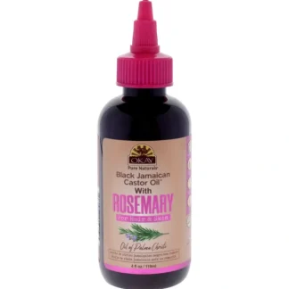 Okay Black Jamaican Castor Oil - Rosemary by Okay for Unisex - 4 oz Oil - Fresh Bloom Skin - Premium Skincare Solutions for Nourished, Hydrated, and Radiant Skin Every Day