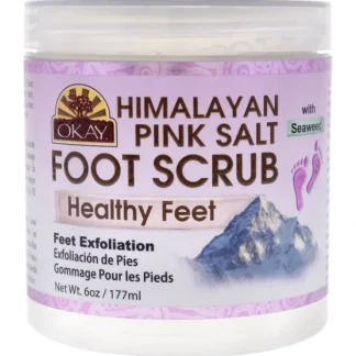 Okay Foot Scrub Himalayan Pink Salt by Okay for Unisex - 6 oz Scrub - Fresh Bloom Skin - Premium Skincare Solutions for Nourished, Hydrated, and Radiant Skin Every Day