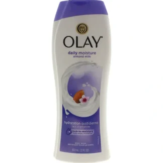 Olay Daily Moisture Almond Milk Body Wash by Olay for Women - 22 oz Body Wash - Fresh Bloom Skin - Premium Skincare Solutions for Nourished, Hydrated, and Radiant Skin Every Day