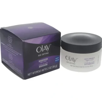 Olay Olay Age Defying Anti-Wrinkle Night Cream by Olay for Women - 2 oz Cream - Fresh Bloom Skin - Premium Skincare Solutions for Nourished, Hydrated, and Radiant Skin Every Day