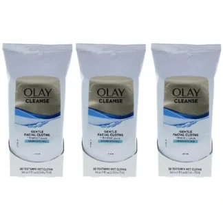 Olay Wet Cleansing Cloths Sensitive by Olay for Women - 30 Pc Cloths - Pack of 3 - Fresh Bloom Skin - Premium Skincare Solutions for Nourished, Hydrated, and Radiant Skin Every Day