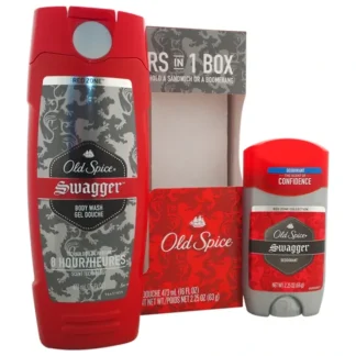Old Spice Swagger in 1 Box by Old Spice for Unisex - 2 Pc Kit 16oz Swagger Body Wash, 2.25oz Swagger Deodorant Stick - Fresh Bloom Skin - Premium Skincare Solutions for Nourished, Hydrated, and Radiant Skin Every Day