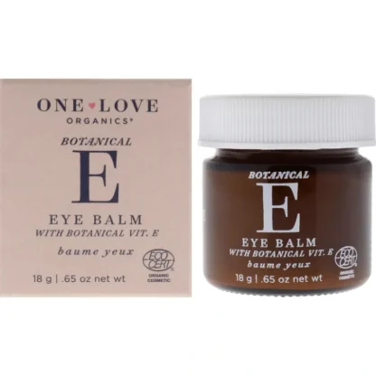 One Love Organics Botanical E Eye Balm by One Love Organics for Women - 0.65 oz Balm - Fresh Bloom Skin - Premium Skincare Solutions for Nourished, Hydrated, and Radiant Skin Every Day