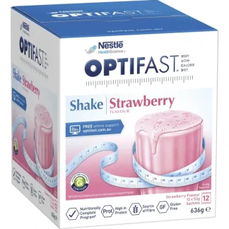 Optifast VLCD Shake Strawberry Flavour 12 x 53g Sachets - Fresh Bloom Skin - Premium Skincare Solutions for Nourished, Hydrated, and Radiant Skin Every Day