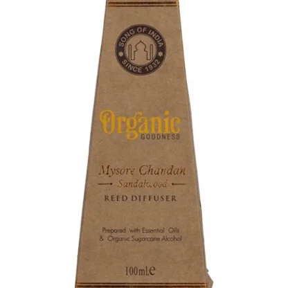 Organic Goodness Reed Diffuser Mysore Chandan Sandalwood 100ml - Fresh Bloom Skin - Premium Skincare Solutions for Nourished, Hydrated, and Radiant Skin Every Day