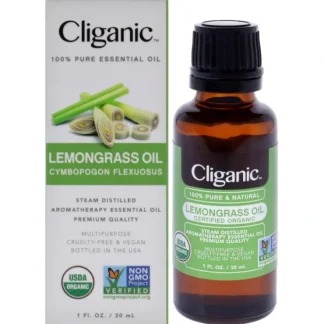Organic Lemongrass by Cliganic for Unisex - 1 oz Oil - Fresh Bloom Skin - Premium Skincare Solutions for Nourished, Hydrated, and Radiant Skin Every Day