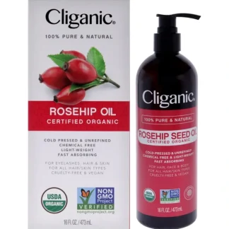Organic Rosehip Seed by Cliganic for Unisex - 16 oz Oil - Fresh Bloom Skin - Premium Skincare Solutions for Nourished, Hydrated, and Radiant Skin Every Day