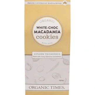 Organic Times Cookies White Choc Macadamia 150g - Fresh Bloom Skin - Premium Skincare Solutions for Nourished, Hydrated, and Radiant Skin Every Day