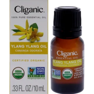 Organic Ylang Ylang by Cliganic for Unisex - 0.33 oz Oil - Fresh Bloom Skin - Premium Skincare Solutions for Nourished, Hydrated, and Radiant Skin Every Day