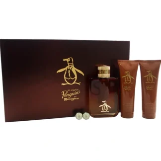 Original Penguin Original Penguin by Original Penguin for Men - 4 Pc Gift Set 3.4oz EDT Spray, 3oz After Shave Balm, 3oz Shower Gel, Original Penguin Cufflinks - Fresh Bloom Skin - Premium Skincare Solutions for Nourished, Hydrated, and Radiant Skin Every Day