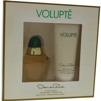 Oscar De La Renta Volupte by Oscar De La Renta for Women - 2 Pc Gift Set 3.4oz EDT Spray, 6.7oz Body Lotion - Fresh Bloom Skin - Premium Skincare Solutions for Nourished, Hydrated, and Radiant Skin Every Day