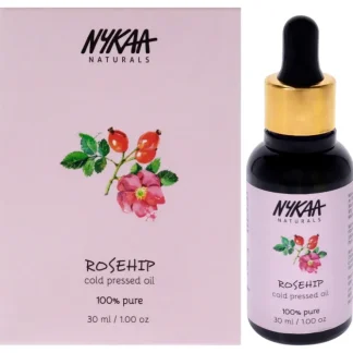 100 Percent Pure Cold Pressed Oil - Rosehip by Nykaa Naturals for Women - 1 oz Oil - Fresh Bloom Skin - Premium Skincare Solutions for Nourished, Hydrated, and Radiant Skin Every Day
