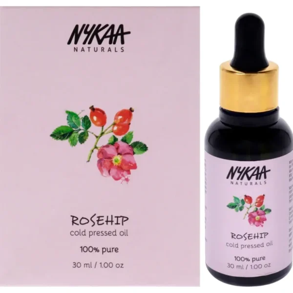 100 Percent Pure Cold Pressed Oil - Rosehip by Nykaa Naturals for Women - 1 oz Oil - Fresh Bloom Skin - Premium Skincare Solutions for Nourished, Hydrated, and Radiant Skin Every Day