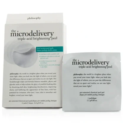 Philosophy The Microdelivery Triple-Acid Brightening Peel Pads (Box Slightly Damaged) 12pads - Fresh Bloom Skin - Premium Skincare Solutions for Nourished, Hydrated, and Radiant Skin Every Day