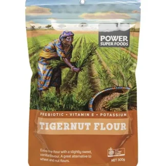 Power Super Foods Tigernut Flour Certified Organic 300g - Fresh Bloom Skin - Premium Skincare Solutions for Nourished, Hydrated, and Radiant Skin Every Day