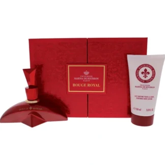 Princesse Marina De Bourbon Rouge Royal by Princesse Marina De Bourbon for Women - 2 Pc Gift Set 3.4oz EDP Spray, 5oz Body Lotion - Fresh Bloom Skin - Premium Skincare Solutions for Nourished, Hydrated, and Radiant Skin Every Day