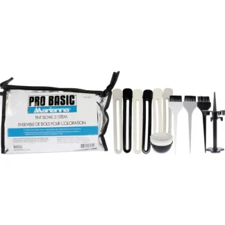 Pro Basic Tint Bowl System by Marianna for Unisex - 14 Pc 3 Mixing Bowls, 6 Jumbo Sectioning Clips, 3 Tint Brush, Caddy Holder, Vinyl Carrying case - Fresh Bloom Skin - Premium Skincare Solutions for Nourished, Hydrated, and Radiant Skin Every Day