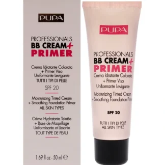 Professionals BB Cream Plus Primer SPF 20 - 001 Nude - All Skin Types by Pupa Milano for Women - 1.69 oz Makeup - Fresh Bloom Skin - Premium Skincare Solutions for Nourished, Hydrated, and Radiant Skin Every Day