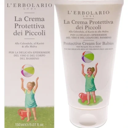 Protective Cream For Babies by LErbolario for Kids - 5.07 oz Cream - Fresh Bloom Skin - Premium Skincare Solutions for Nourished, Hydrated, and Radiant Skin Every Day