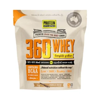 Protein Supplies Australia 360Whey Vanilla Bean WPI+WPC Combo 1kg - Fresh Bloom Skin - Premium Skincare Solutions for Nourished, Hydrated, and Radiant Skin Every Day
