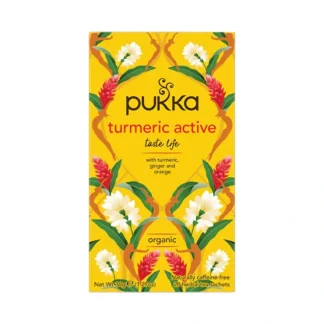 Pukka Organic Turmeric Active x 20 Tea Bags - Fresh Bloom Skin - Premium Skincare Solutions for Nourished, Hydrated, and Radiant Skin Every Day